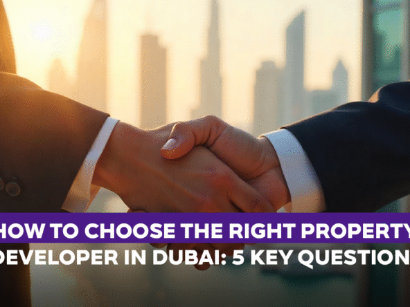How to Choose the Right Property Developer in Dubai: 5 Key Questions